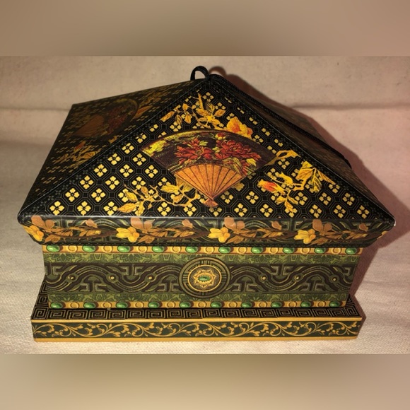 Punch Studios Art Deco Paper Domed Vanity Box w/ Top Tassel - Picture 5 of 16